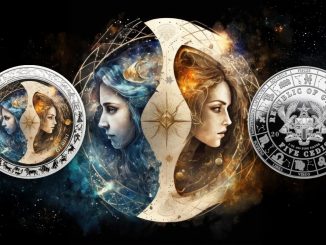 Gemini - Space Zodiac Series series coin collection - Ghana 1oz pure silver coin