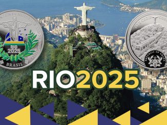 Rio2025 - V Convención Internacional de Historiadores y Numismáticos Ghana 1oz pure silver coin 2025