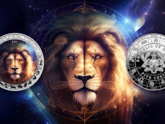 Leo - Space Zodiac Series series coin collection - Ghana 1oz pure silver coin