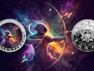Sagittarius - Space Zodiac Series series coin collection - Ghana 1oz pure silver coin
