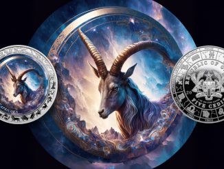 Capricorn - Space Zodiac Series series coin collection - Ghana 1oz pure silver coin