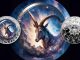 Capricorn - Space Zodiac Series series coin collection - Ghana 1oz pure silver coin