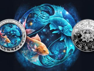 Pisces - Space Zodiac Series series coin collection - Ghana 1oz pure silver coin