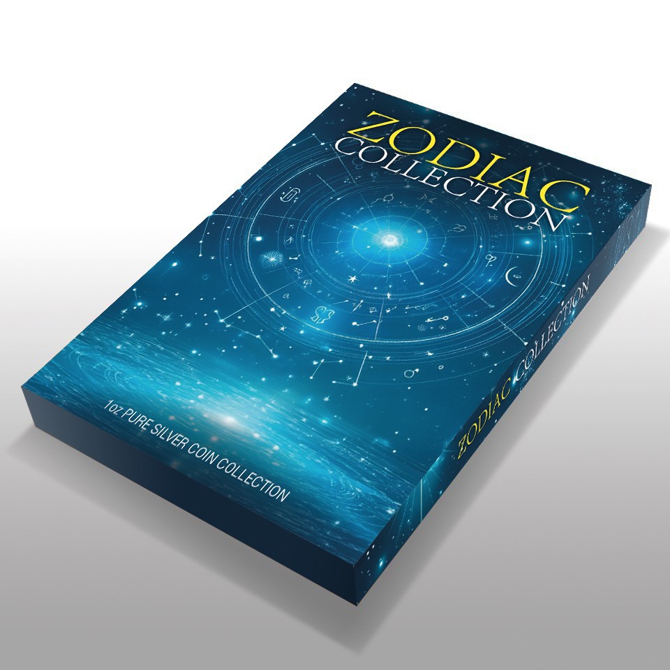 Aries - Aquarelle Zodiac Series series coin collection - Ghana 1oz pure silver coin