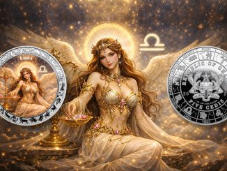 Libra - Goddesses Zodiac Series series coin collection - Ghana 1oz pure silver coin
