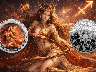 Sagittarius - Goddesses Zodiac Series series coin collection - Ghana 1oz pure silver coin