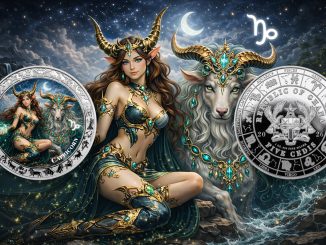 Capricorn - Goddesses Zodiac Series series coin collection - Ghana 1oz pure silver coin