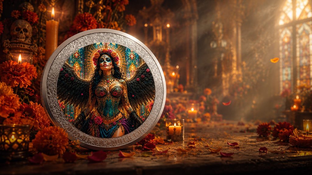Angel of Remembrance - Dia De Los Muertos series - 2026 Gibraltar 1 Pound - 1oz pure silver coin POPCOINS
