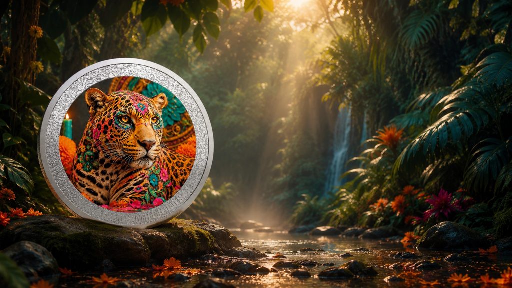Soul of the Jaguar - Dia De Los Muertos series - 2026 Gibraltar 1 Pound - 1oz pure silver coin POPCOINS
