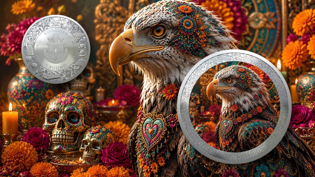 Guardian of the Sky - Dia De Los Muertos series - 2026 Gibraltar 1 Pound - 1oz pure silver coin POPCOINS