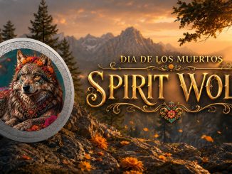 Spirit Wolf - Dia De Los Muertos series - 2026 Gibraltar 1 Pound - 1oz pure silver coin POPCOINS