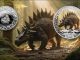 Stegosaurus - Jurassic Life Dinosaurs - Liberia 1oz pure silver coin