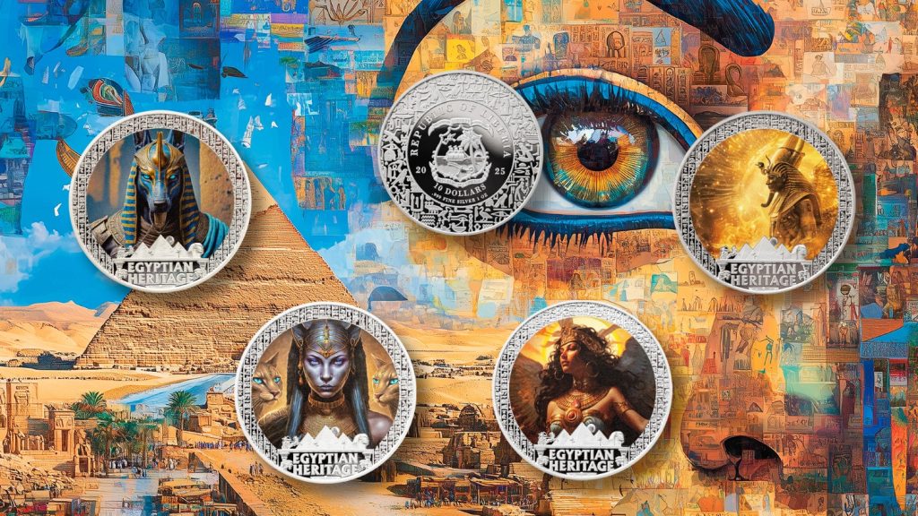 Egyptian Heritage coin collection - Liberia 2oz pure silver coin