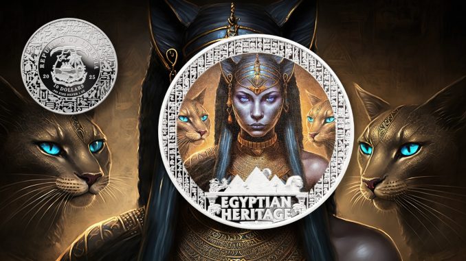 Bastet - Egyptian Heritage coin collection - Liberia 1oz pure silver coin Bastet - Egyptian Heritage coin collection - Liberia 1oz pure silver coin