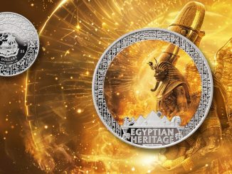 Ra Sun God - Egyptian Heritage coin collection - Liberia 1oz pure silver coin
