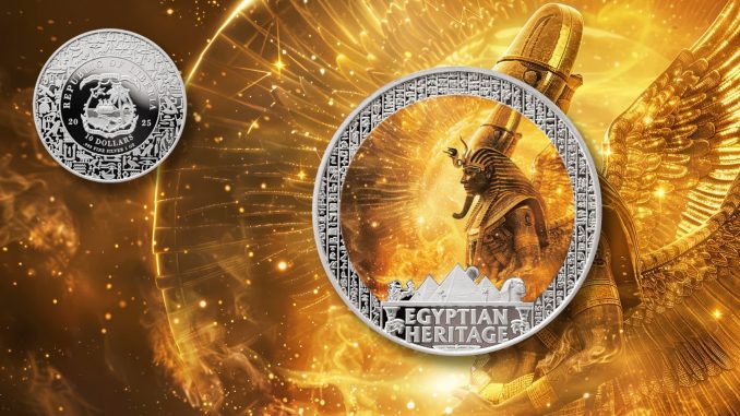Ra Sun God - Egyptian Heritage coin collection - Liberia 1oz pure silver coin Ra Sun God - Egyptian Heritage coin collection - Liberia 1oz pure silver coin