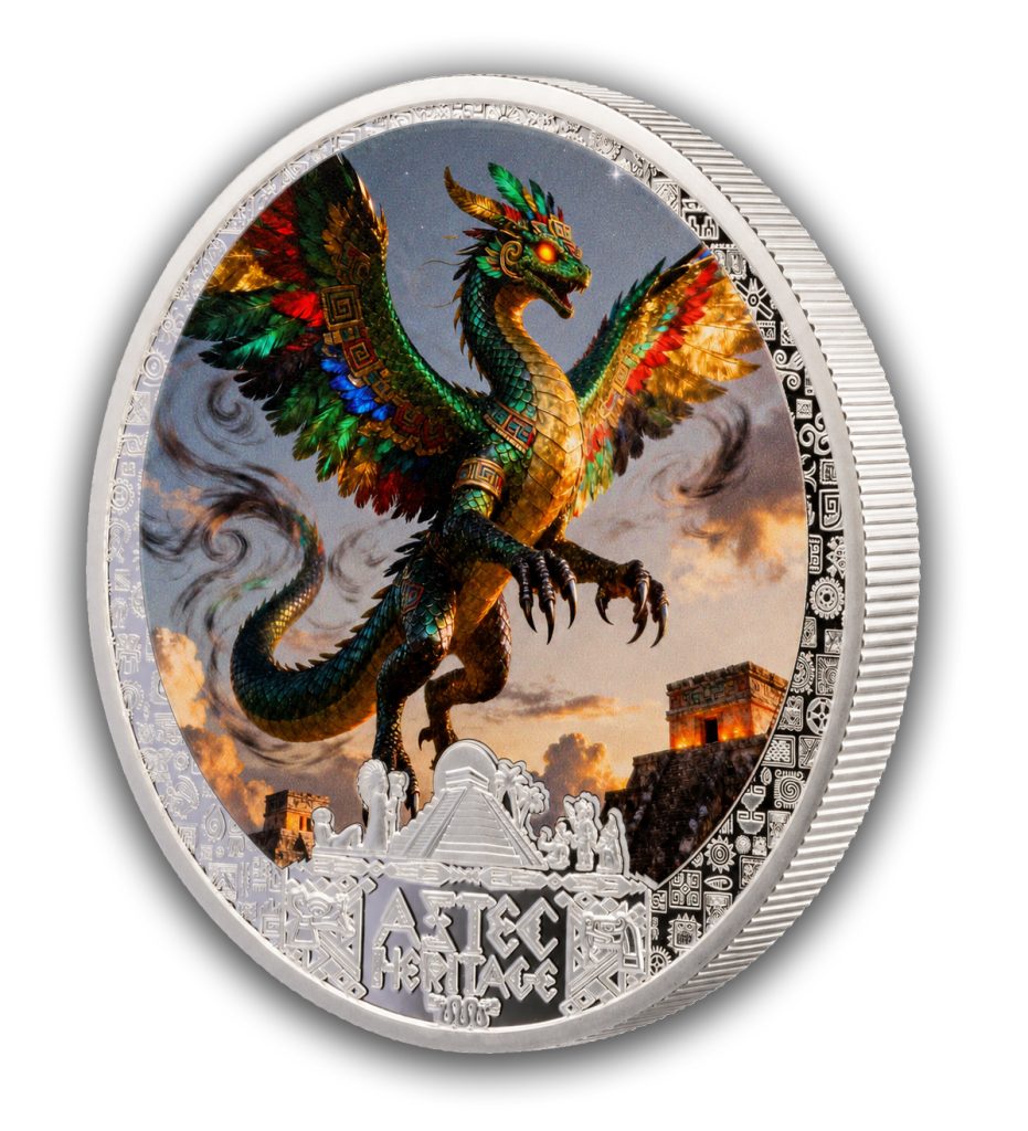 Quetzalcoatl - Aztec Heritage series - Liberia 2026 PROOF 1/2oz silver coin