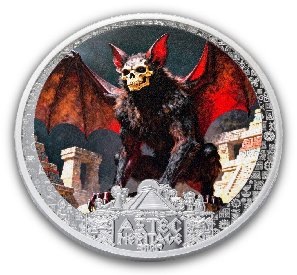 Camazotz - Aztec Heritage series - Liberia 2026 PROOF 1/2oz silver coin