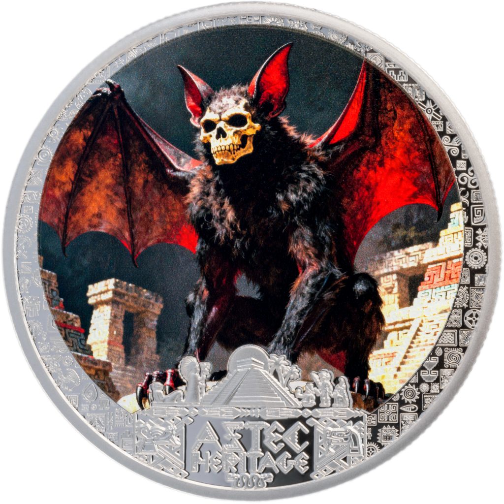 Camazotz - Aztec Heritage series - Liberia 2026 PROOF 1/2oz silver coin
