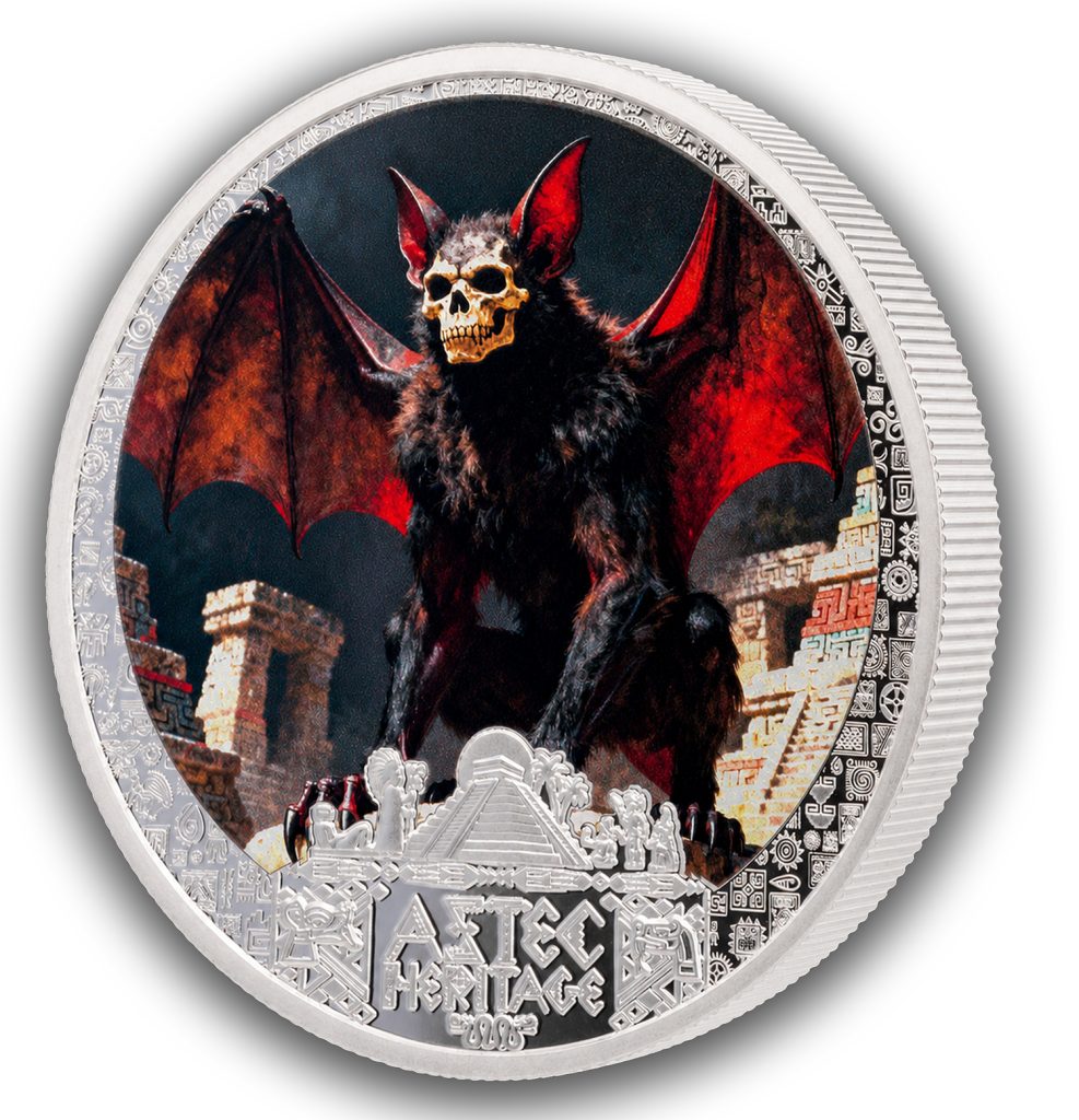 Camazotz - Aztec Heritage series - Liberia 2026 PROOF 1/2oz silver coin