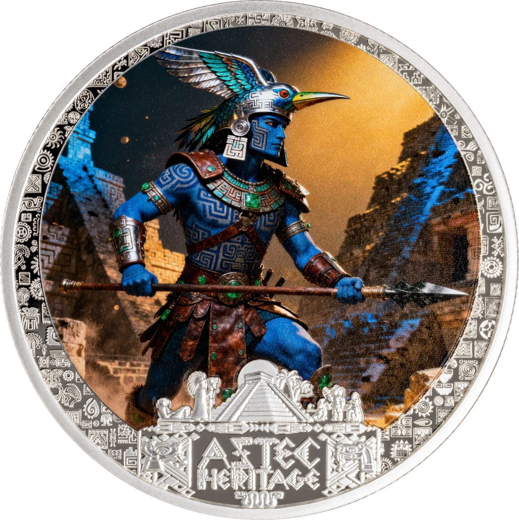 Huitzilopochtli - Aztec Heritage series - Liberia 2026 PROOF 1/2oz silver coin