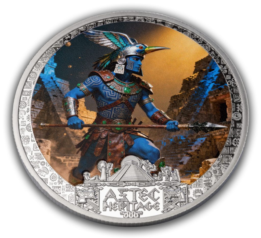 Huitzilopochtli - Aztec Heritage series - Liberia 2026 PROOF 1/2oz silver coin
