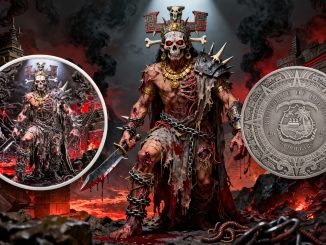Xipe Totec 2oz UHR - Aztec Heritage series - Liberia 2026 PROOF 1/2oz silver coin