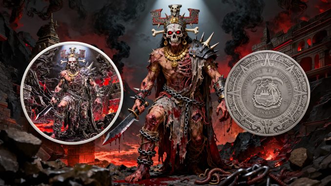 Xipe Totec 2oz UHR - Aztec Heritage series - Liberia 2026 PROOF 1/2oz silver coin