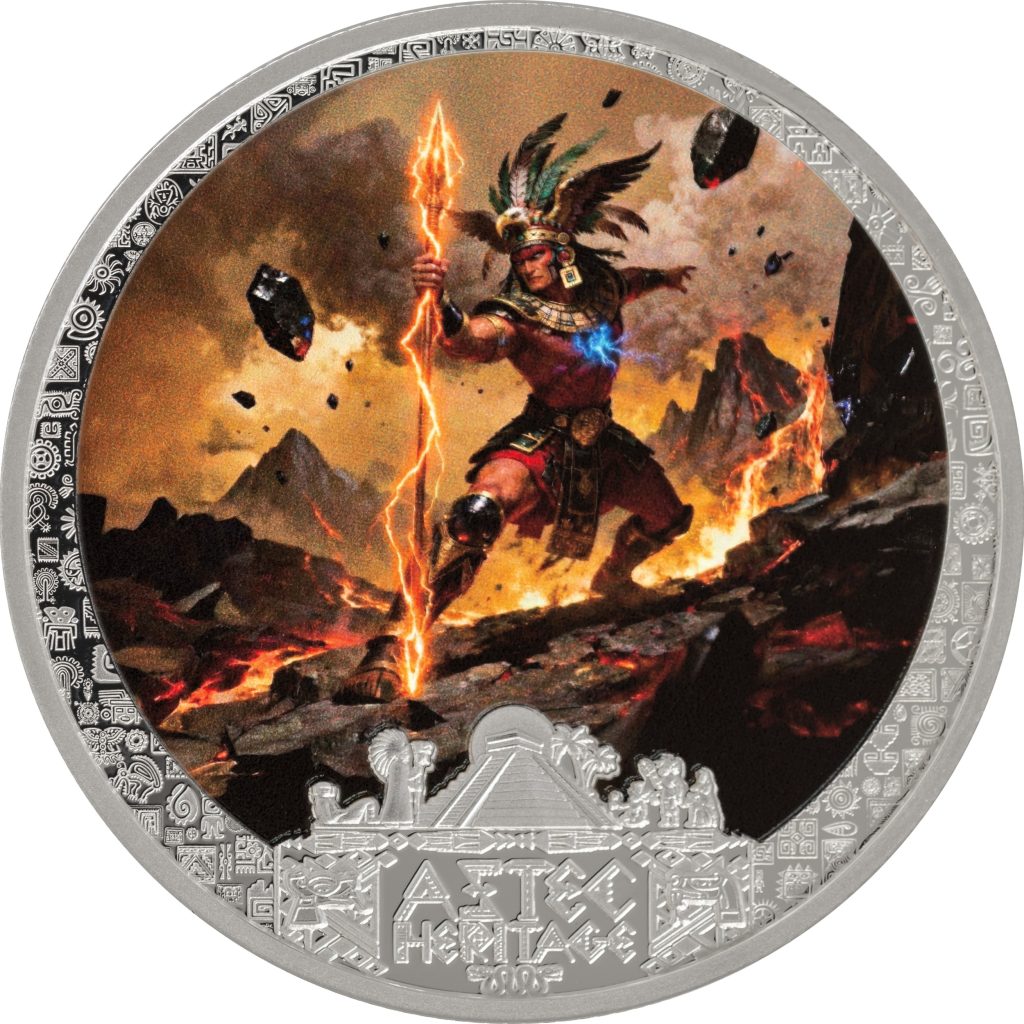 Tezcatlipoca - Aztec Heritage series - Liberia 2026 PROOF 1/2oz silver coin