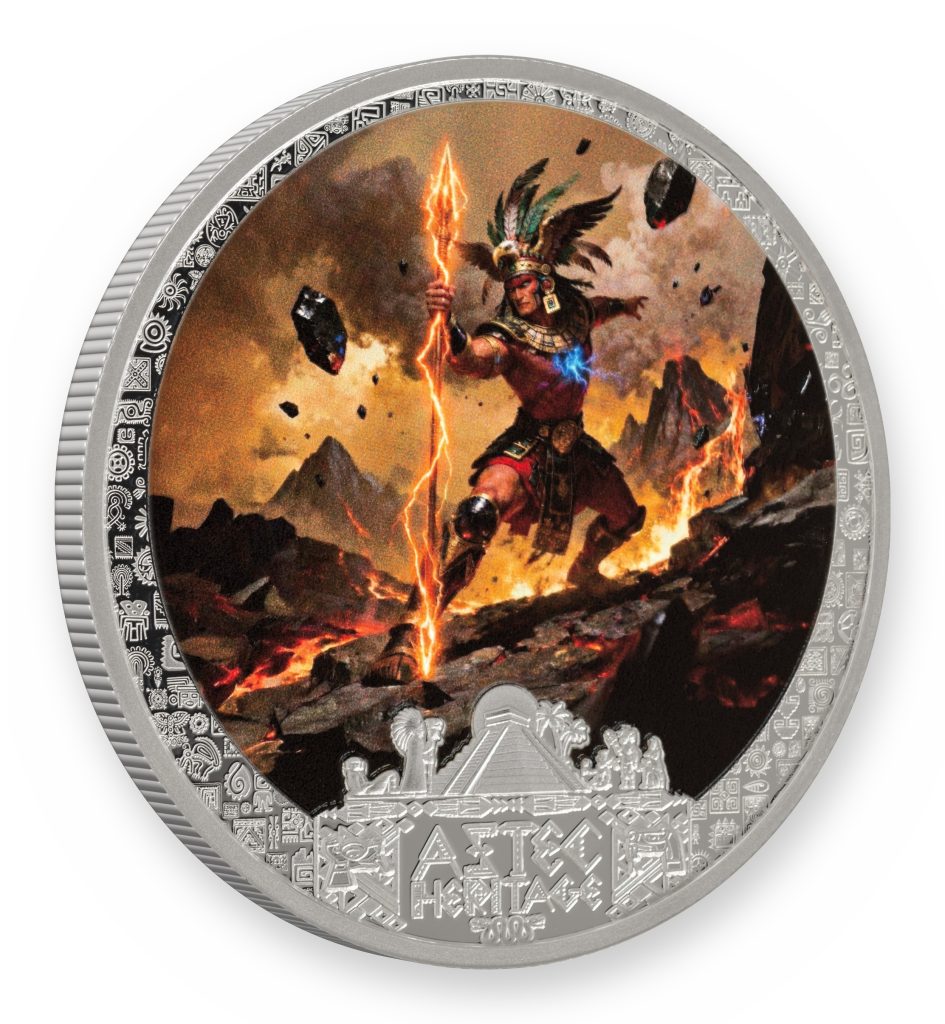 Tezcatlipoca - Aztec Heritage series - Liberia 2026 PROOF 1/2oz silver coin