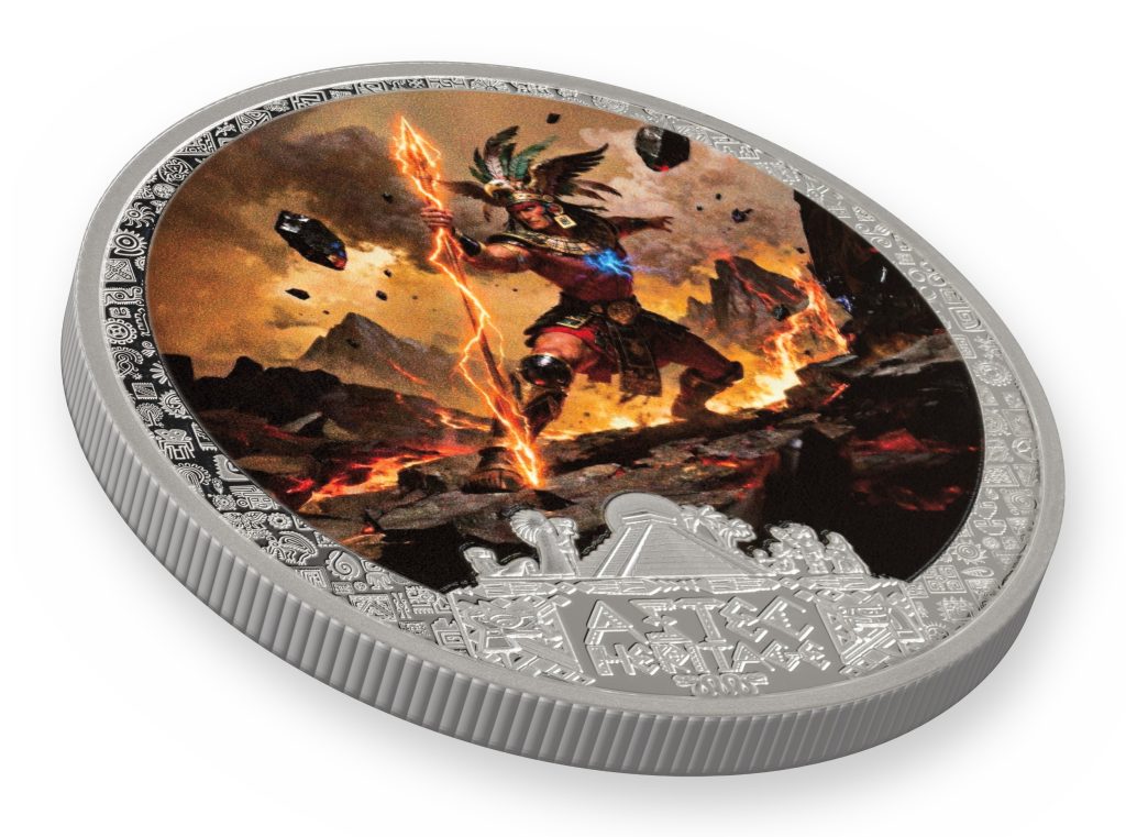 Tezcatlipoca - Aztec Heritage series - Liberia 2026 PROOF 1/2oz silver coin