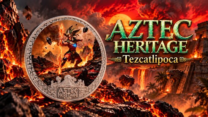 Tezcatlipoca - Aztec Heritage series - Liberia 2026 PROOF 1/2oz silver coin