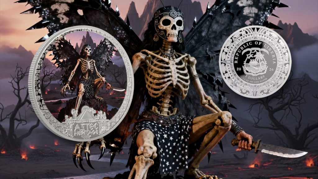 Ītzpāpālōtl - Aztec Heritage series - Liberia 2026 PROOF 1/2oz silver coin