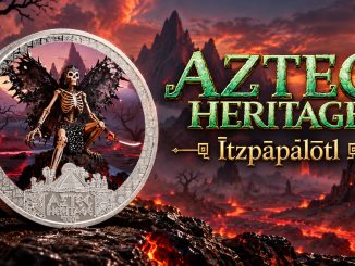 Ītzpāpālōtl - Aztec Heritage series - Liberia 2026 PROOF 1/2oz silver coin