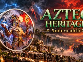 Xiuhtecuhtli 2oz UHR - Aztec Heritage series - Liberia 2026 Antiqued 2 oz silver coin