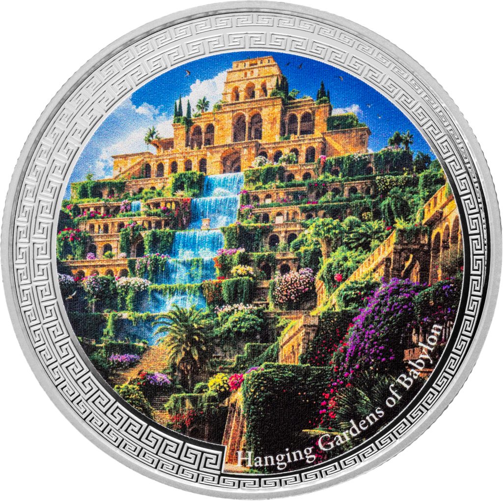 Hanging Gardens of Babylon - 7 Wonders of the Ancient World series - Niue 2026 1oz Silver Proof coin