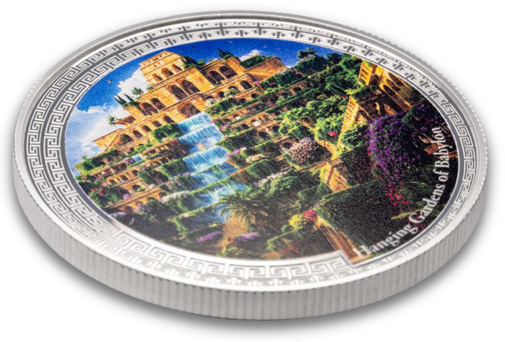 Hanging Gardens of Babylon - 7 Wonders of the Ancient World series - Niue 2026 1oz Silver Proof coin