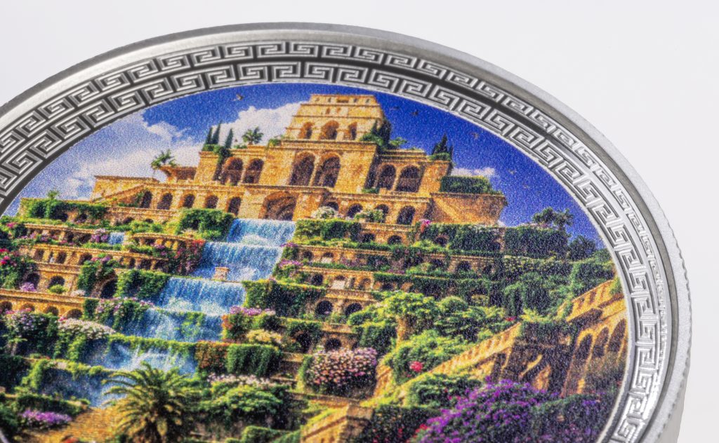 Hanging Gardens of Babylon - 7 Wonders of the Ancient World series - Niue 2026 1oz Silver Proof coin