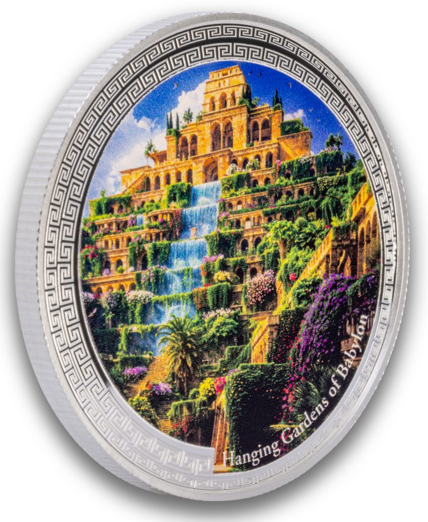 Hanging Gardens of Babylon - 7 Wonders of the Ancient World series - Niue 2026 1oz Silver Proof coin