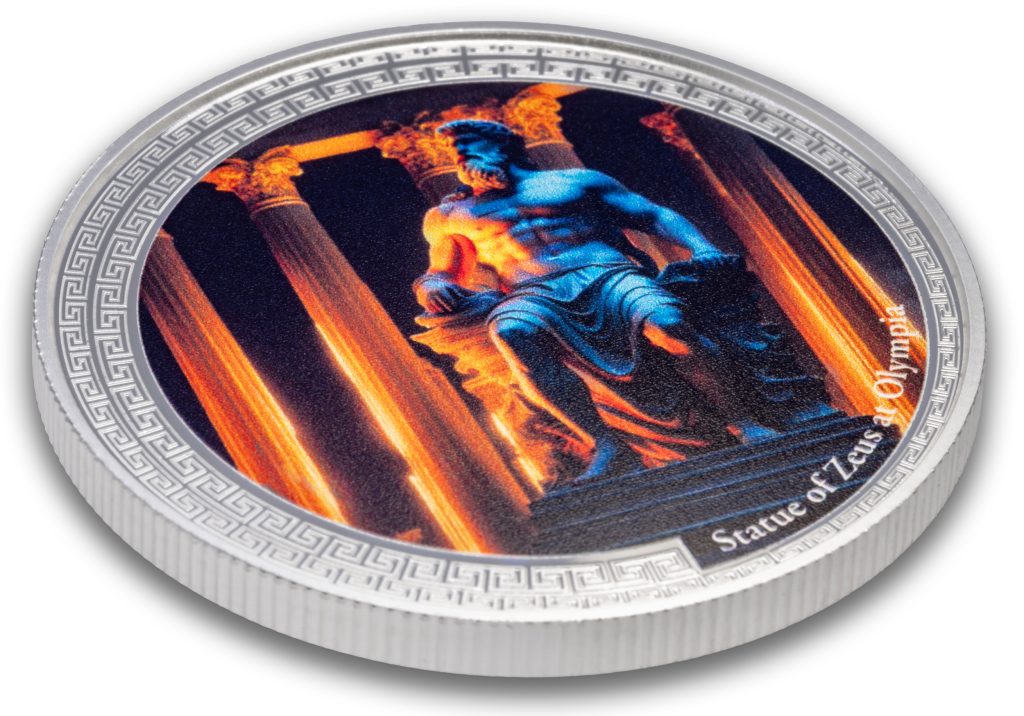 Statue of Zeus at Olympia - 7 Wonders of the Ancient World series - Niue 2026 1oz Silver Proof coin