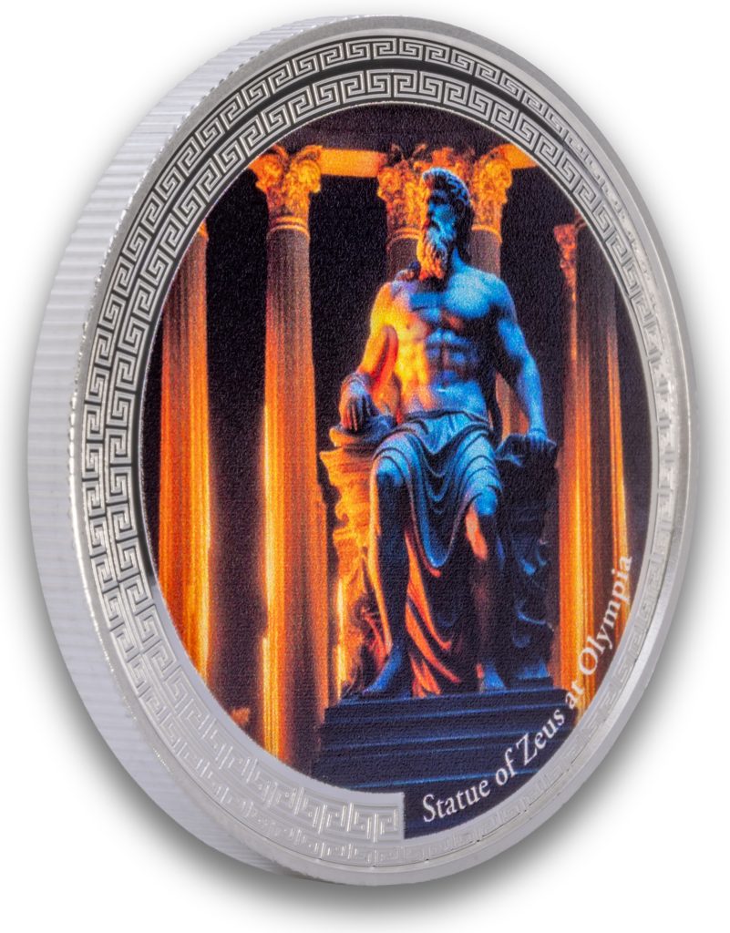 Statue of Zeus at Olympia - 7 Wonders of the Ancient World series - Niue 2026 1oz Silver Proof coin
