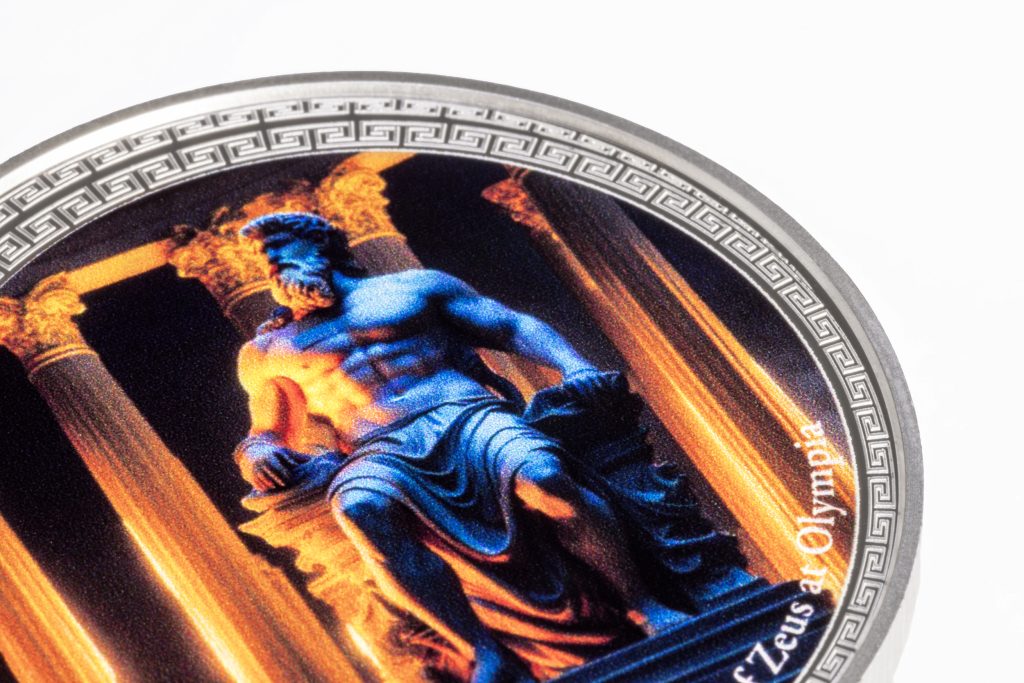 Statue of Zeus at Olympia - 7 Wonders of the Ancient World series - Niue 2026 1oz Silver Proof coin